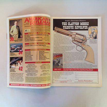 Vintage Jun 1998 American Rifleman Magazine William B Ruger An American Legend and His Legacy