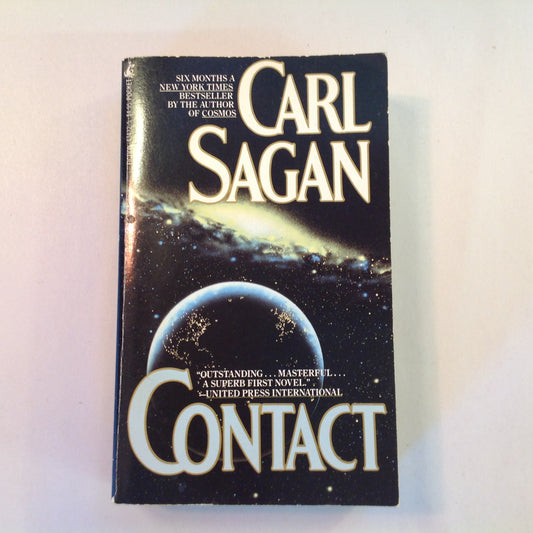 Vintage 1986 Mass Market Paperback Contact Carl Sagan First Edition