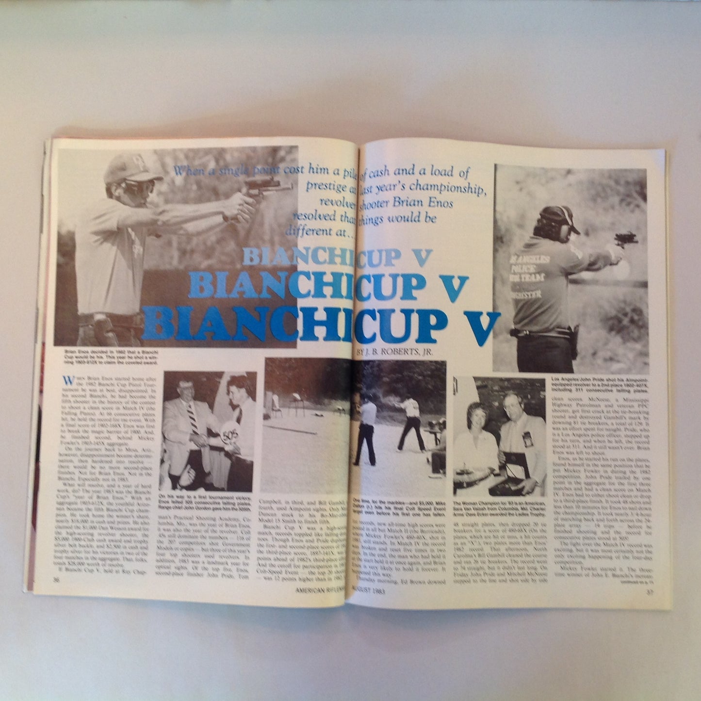 Vintage Aug 1983 American Rifleman Magazine How to Build a Practical Pistol Sharps Shooters Rifles NRA