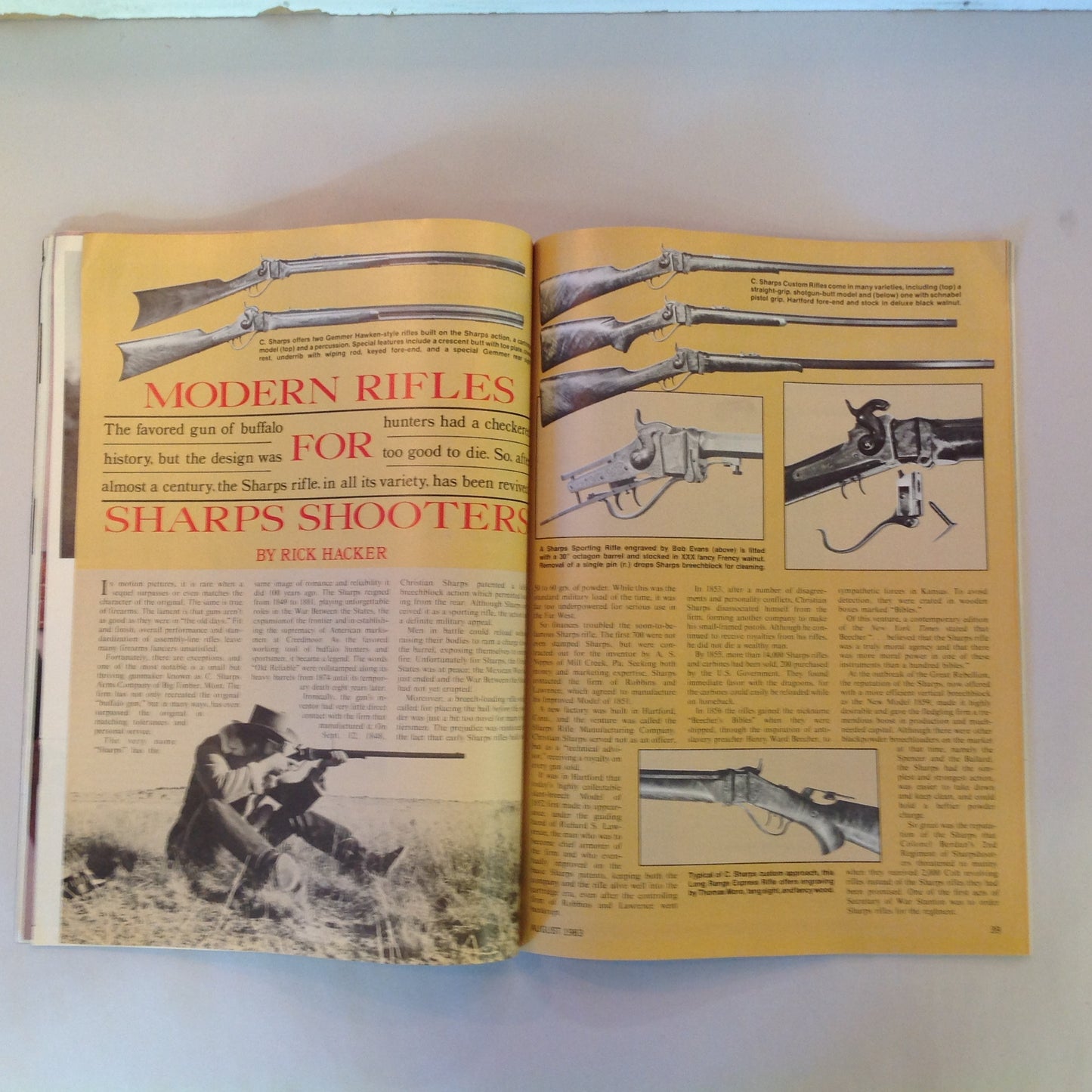 Vintage Aug 1983 American Rifleman Magazine How to Build a Practical Pistol Sharps Shooters Rifles NRA
