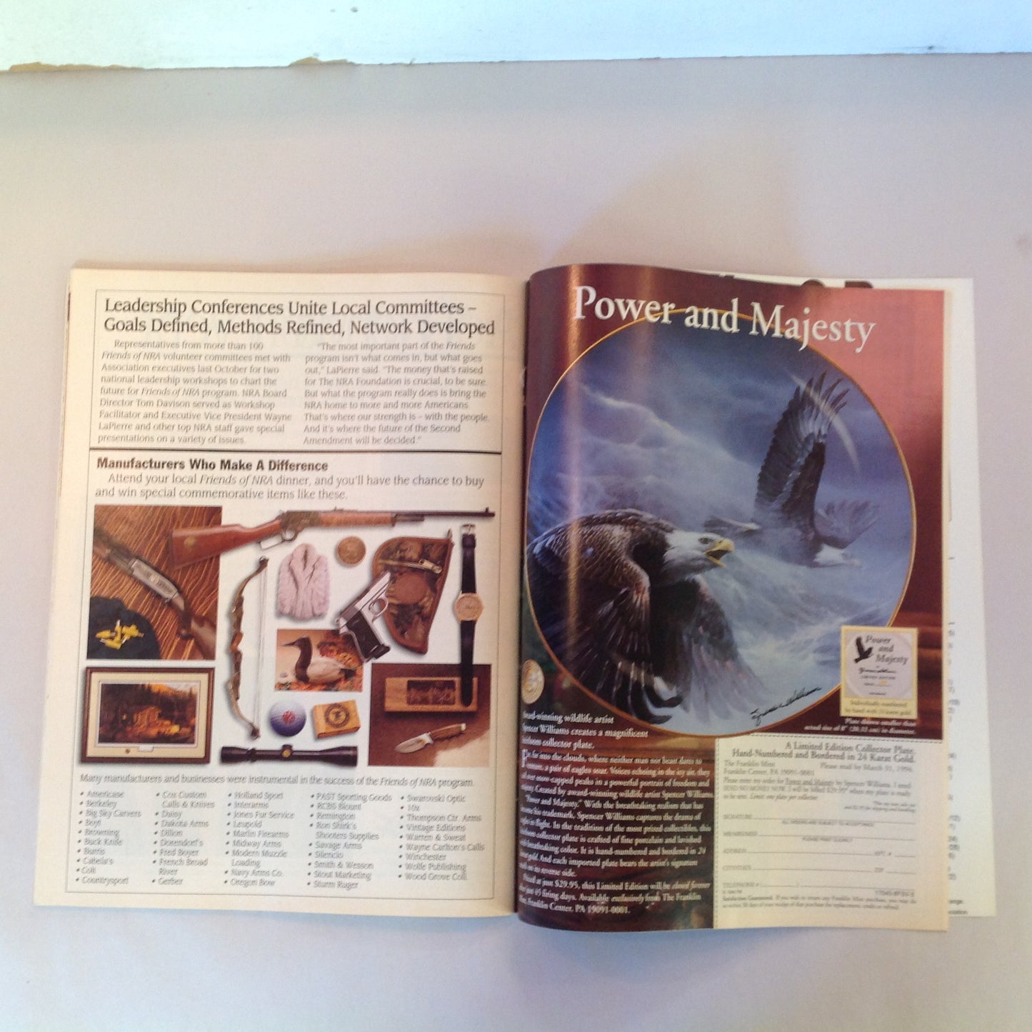 Vintage Mar 1994  American Rifleman Magazine Federal Gun Ban Rifleman's Rifle