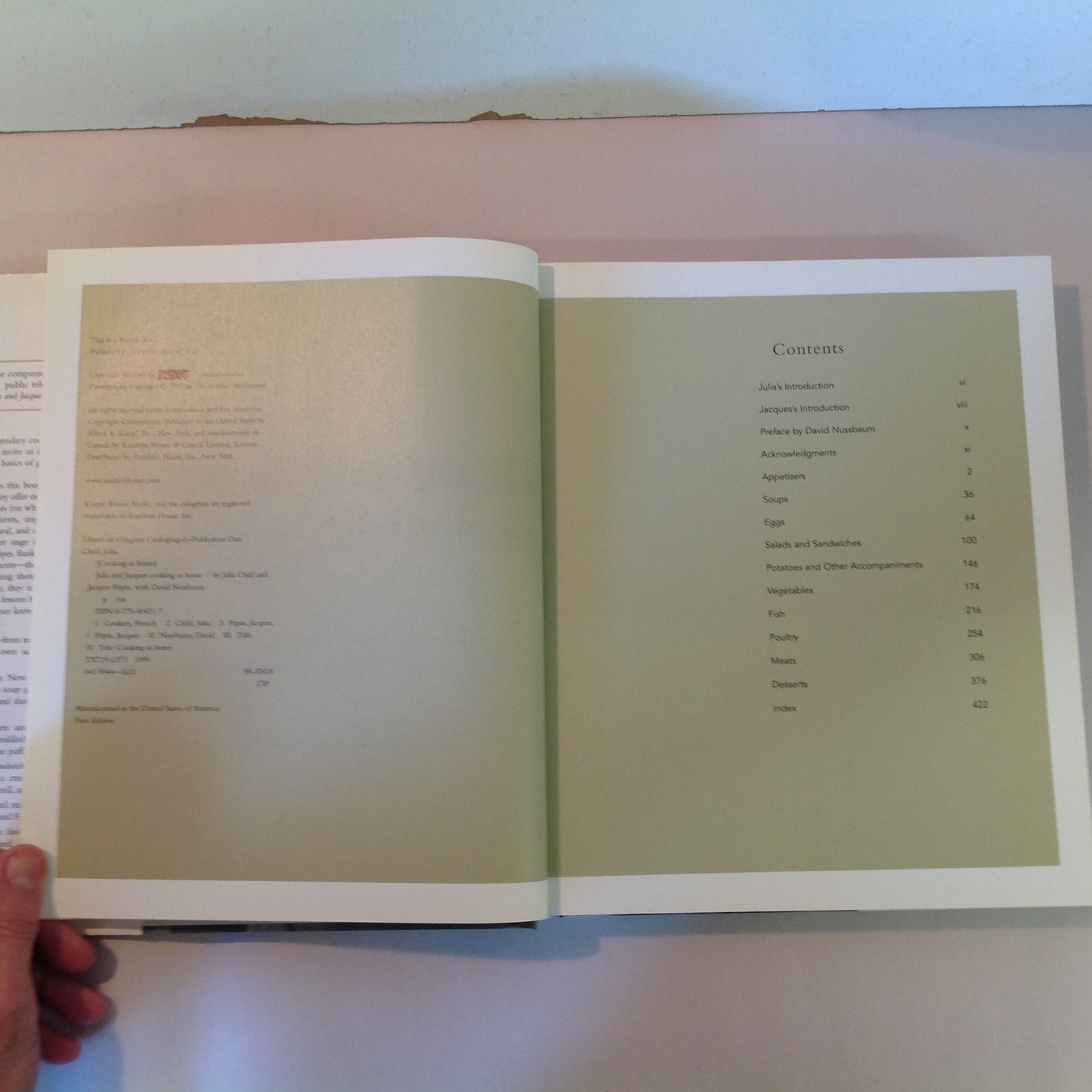 Vintage 1999 Hardcover with Dust Jacket Julia and Jacques: Cooking At Home First Edition