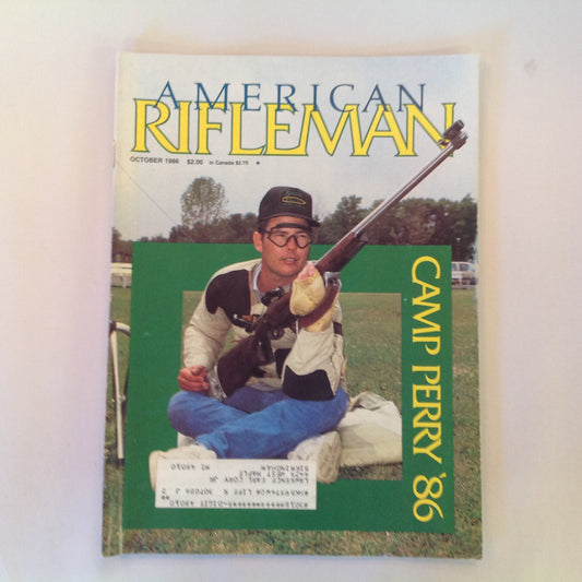 Vintage Oct 1986 American Rifleman Magazine Camp Perry '86