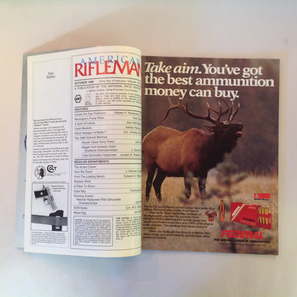 Vintage Oct 1986 American Rifleman Magazine Camp Perry '86