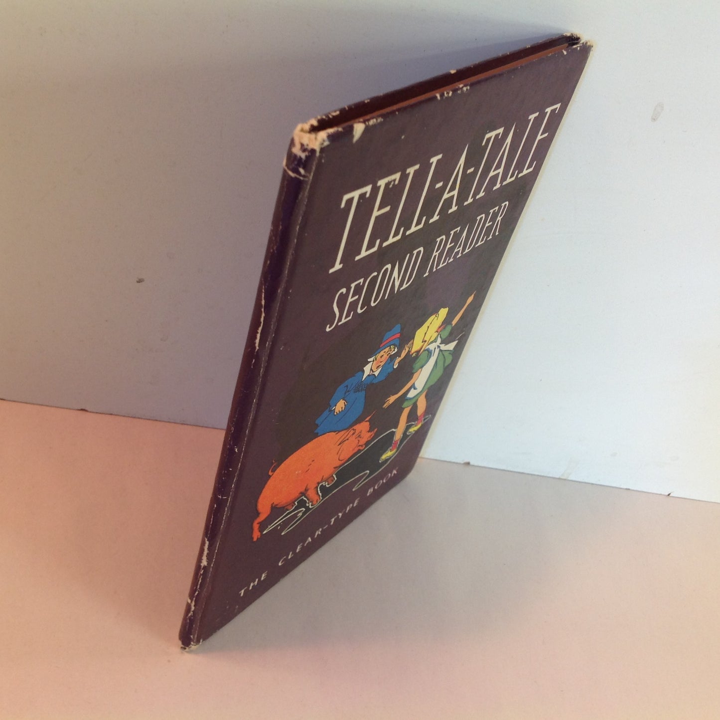 Antique 1920's Children's Hardcover Tell-A-Tale Second Reader: A Clear-Type Book Whitman Publishing