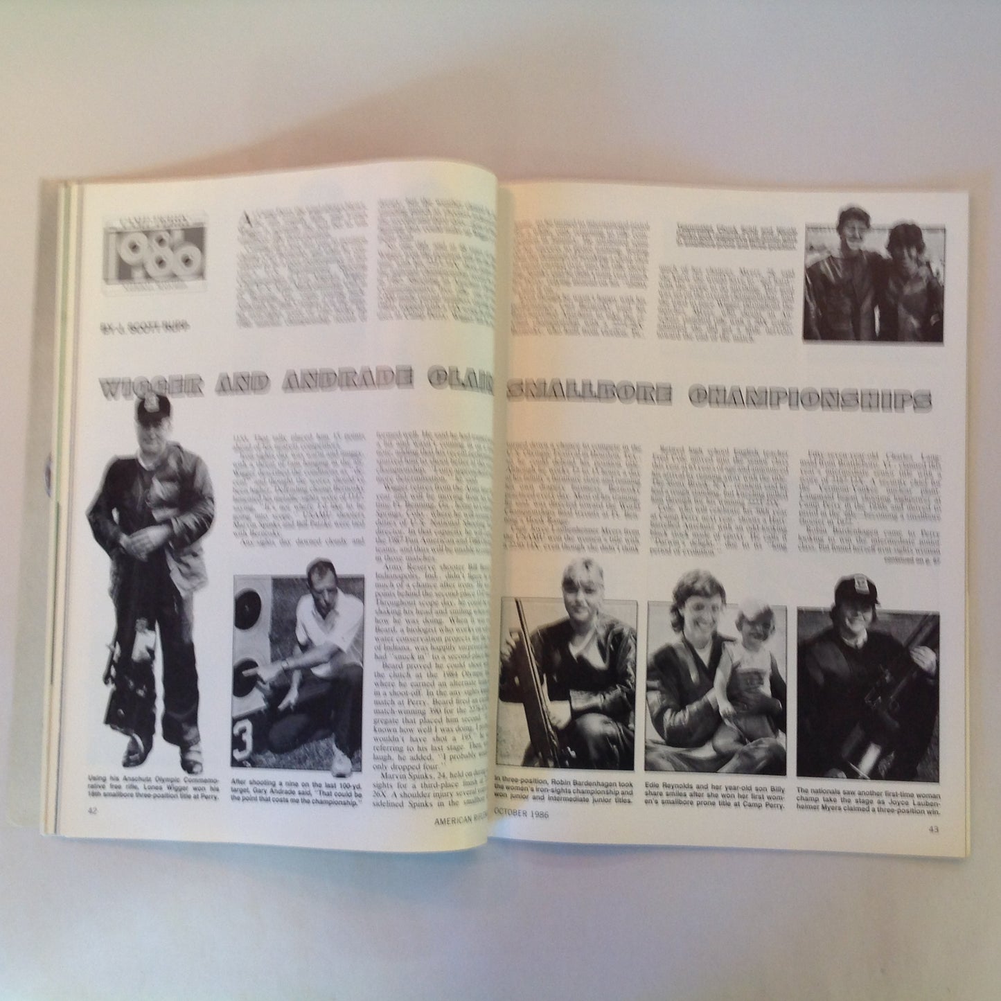 Vintage Oct 1986 American Rifleman Magazine Camp Perry '86
