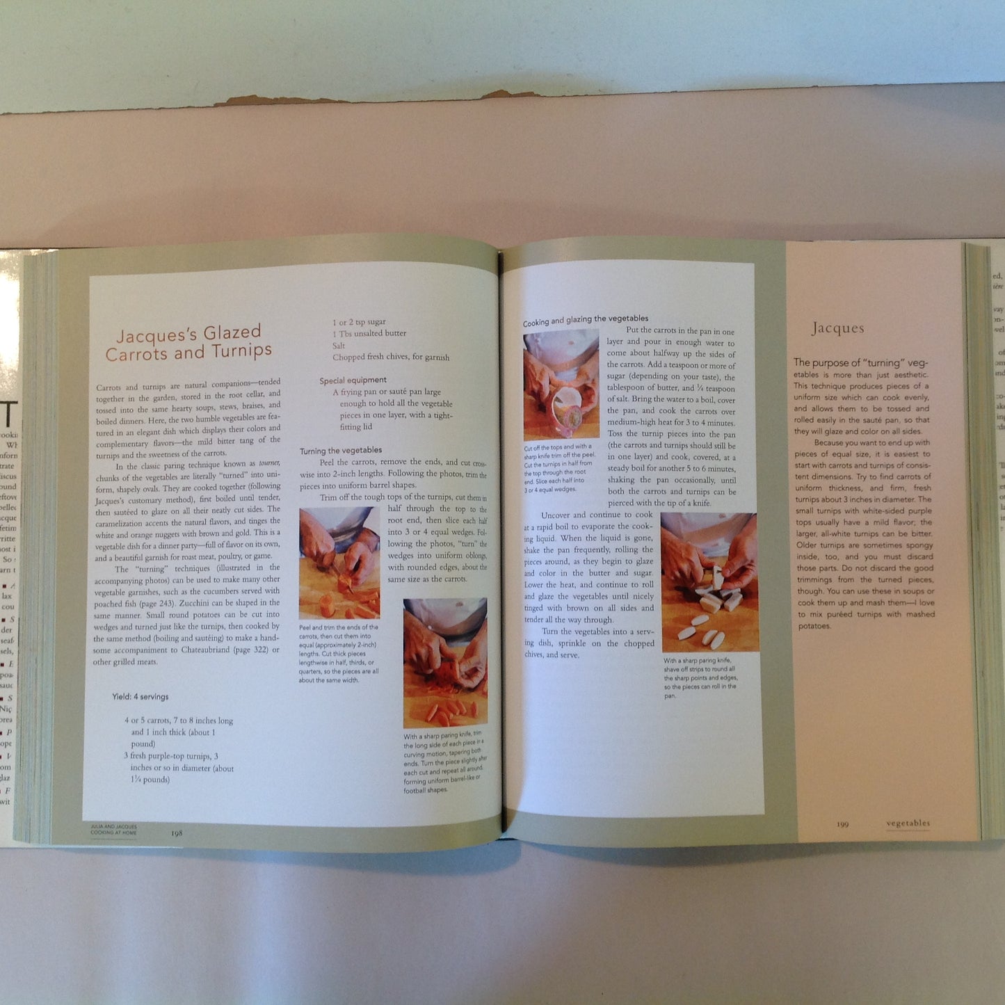 Vintage 1999 Hardcover with Dust Jacket Julia and Jacques: Cooking At Home First Edition