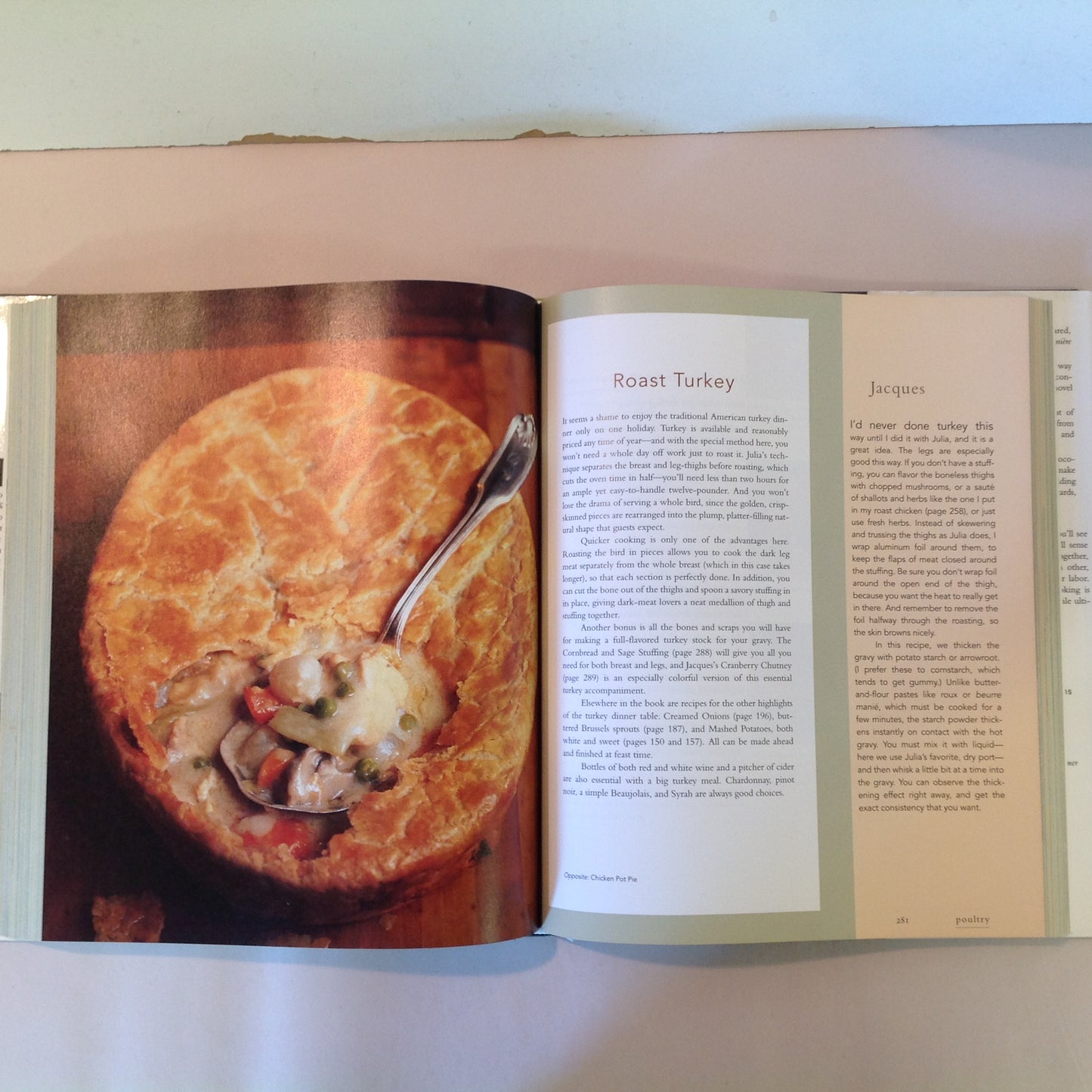 Vintage 1999 Hardcover with Dust Jacket Julia and Jacques: Cooking At Home First Edition