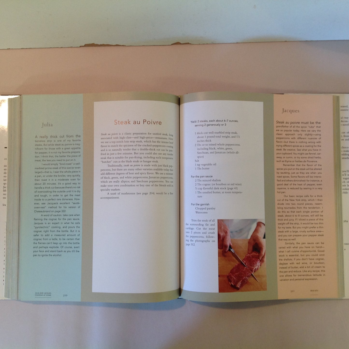 Vintage 1999 Hardcover with Dust Jacket Julia and Jacques: Cooking At Home First Edition