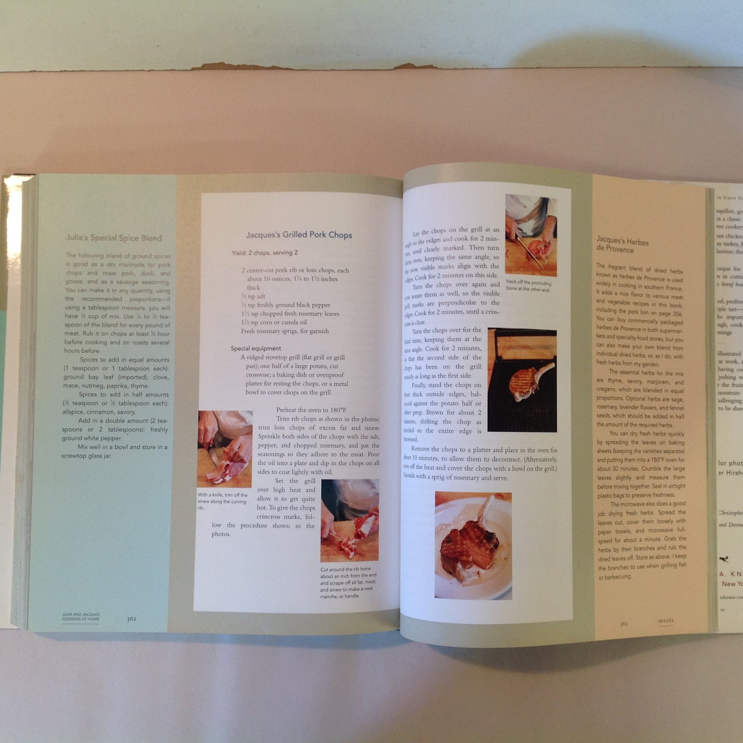 Vintage 1999 Hardcover with Dust Jacket Julia and Jacques: Cooking At Home First Edition