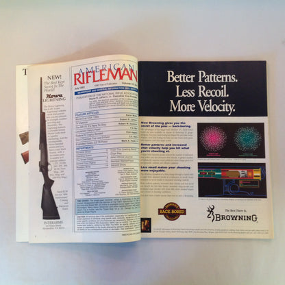 Vintage Jul 1993 American Rifleman Magazine H&R 9-Shot .22 Revolver AR-15 Accessories Lee-Enfield Fun