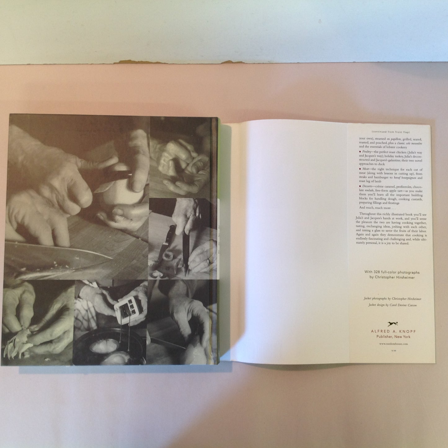 Vintage 1999 Hardcover with Dust Jacket Julia and Jacques: Cooking At Home First Edition