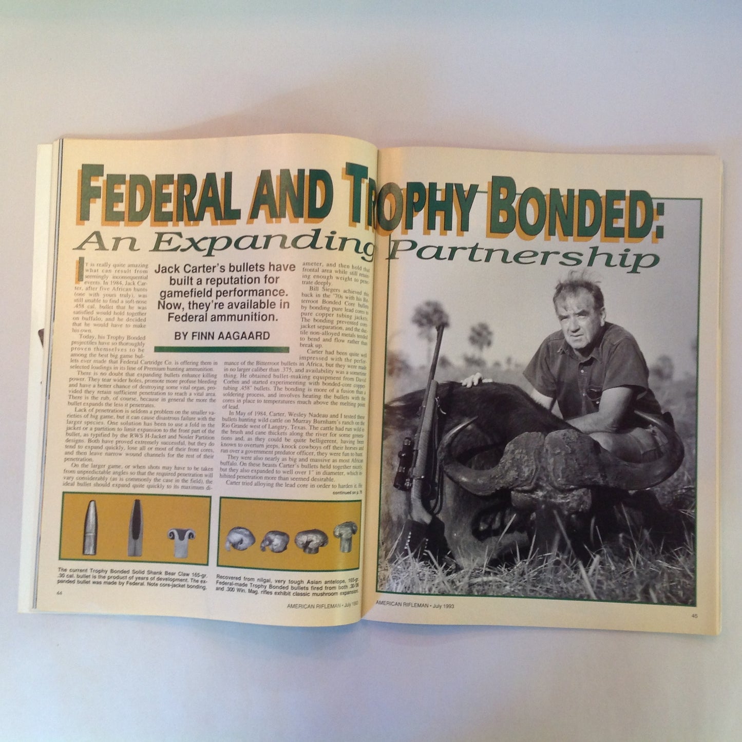 Vintage Jul 1993 American Rifleman Magazine H&R 9-Shot .22 Revolver AR-15 Accessories Lee-Enfield Fun