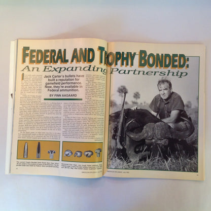 Vintage Jul 1993 American Rifleman Magazine H&R 9-Shot .22 Revolver AR-15 Accessories Lee-Enfield Fun