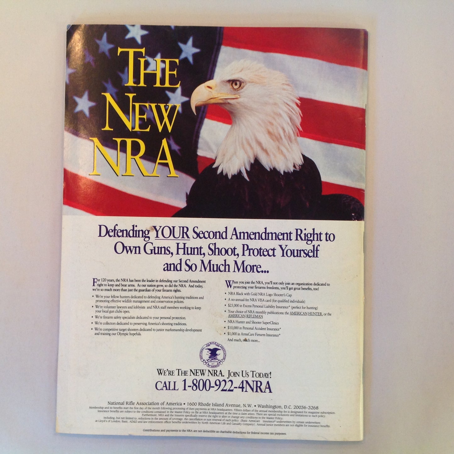 Vintage Jul 1993 American Rifleman Magazine H&R 9-Shot .22 Revolver AR-15 Accessories Lee-Enfield Fun
