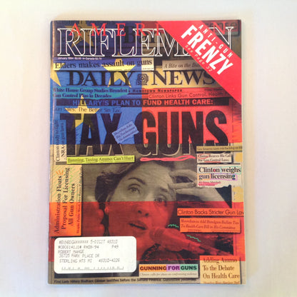 Vintage Jan 1994 American Rifleman Magazine Anti-Gun FRENZY