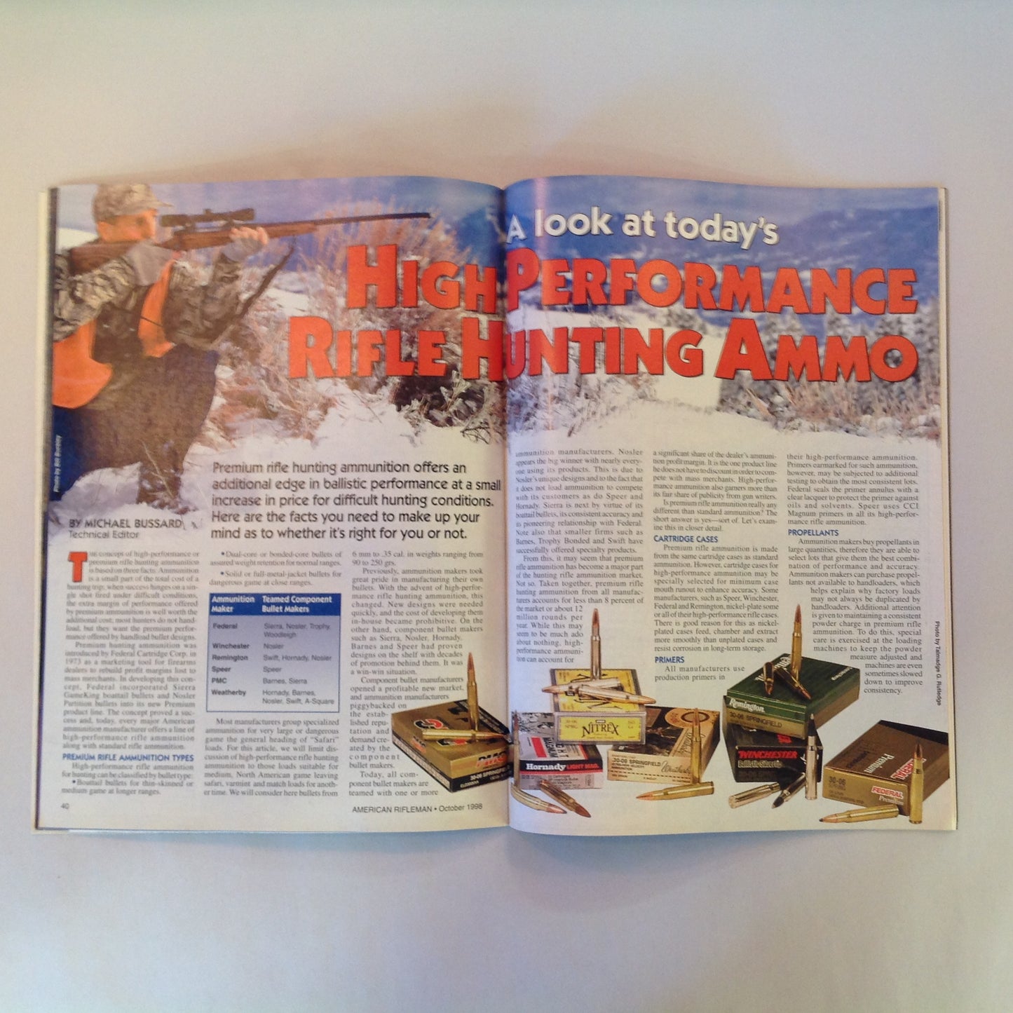 Vintage Oct 1998 American Rifleman Magazine Ask Them to Share the Load! NRA