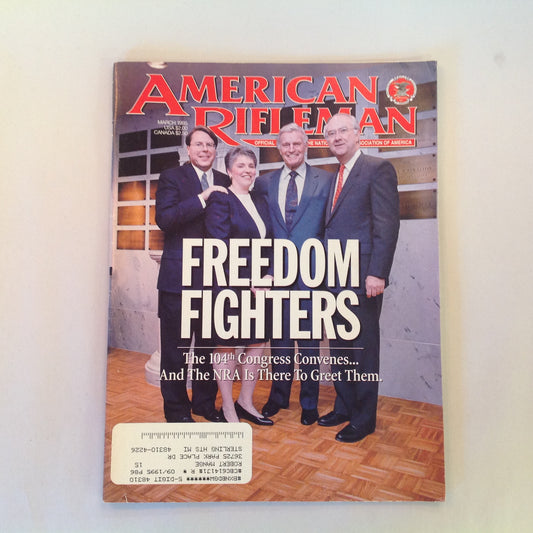 Vintage Mar 1995 American Rifleman Magazine Freedom Fighters 104th Congress NRA
