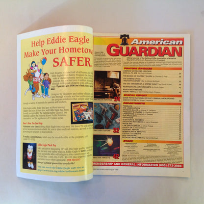 Vintage Aug 1998 American Guardian Magazine Factory Custom .45s Discreet Carry Basics NRA Firearms  Museum
