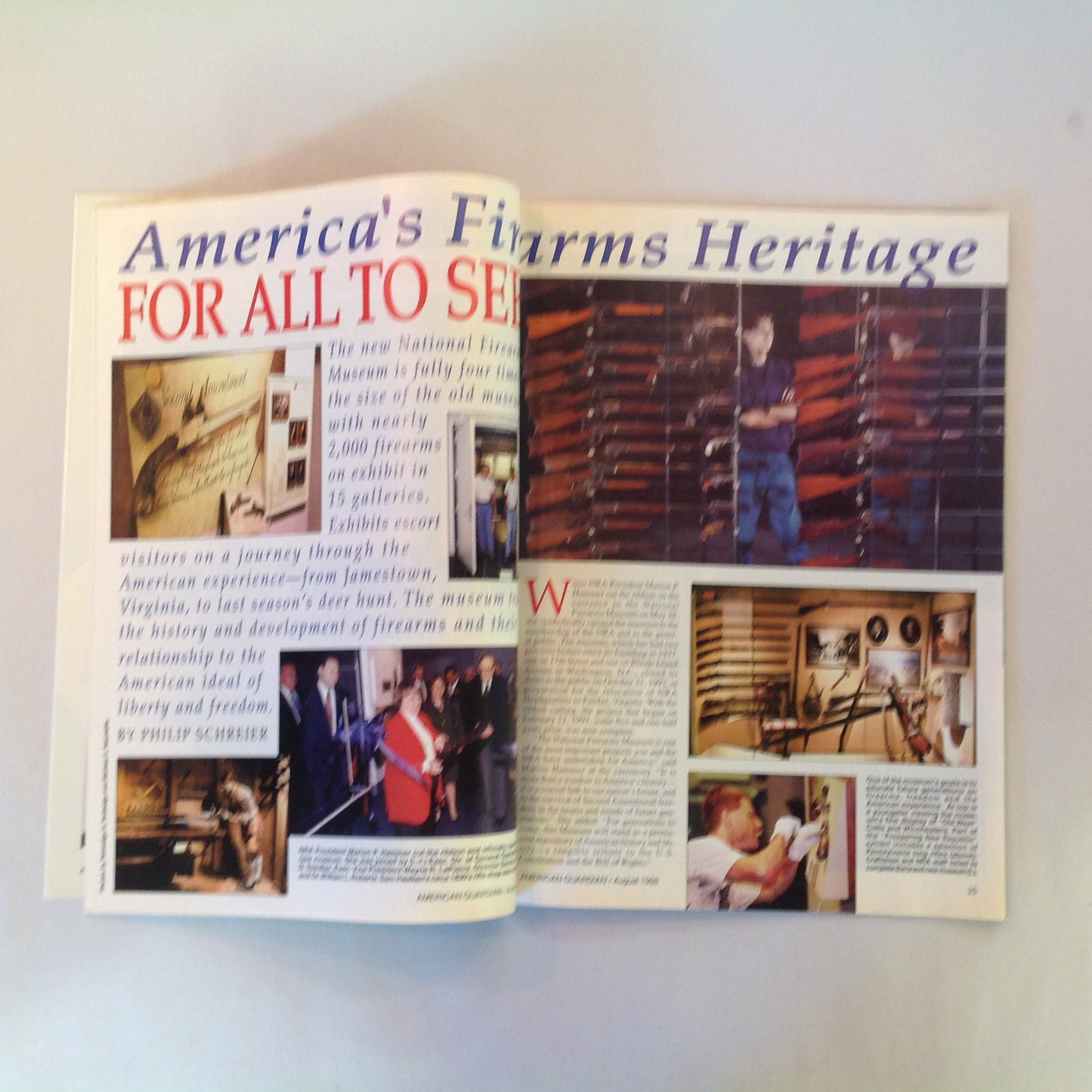 Vintage Aug 1998 American Guardian Magazine Factory Custom .45s Discreet Carry Basics NRA Firearms  Museum
