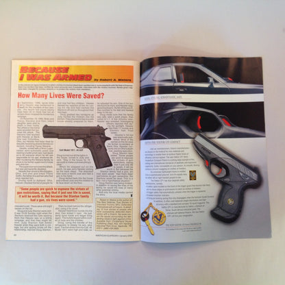 Vintage Jan 2000 American Guardian Magazine Magnum Revolvers Shotgun Defense Basics Gun Safes
