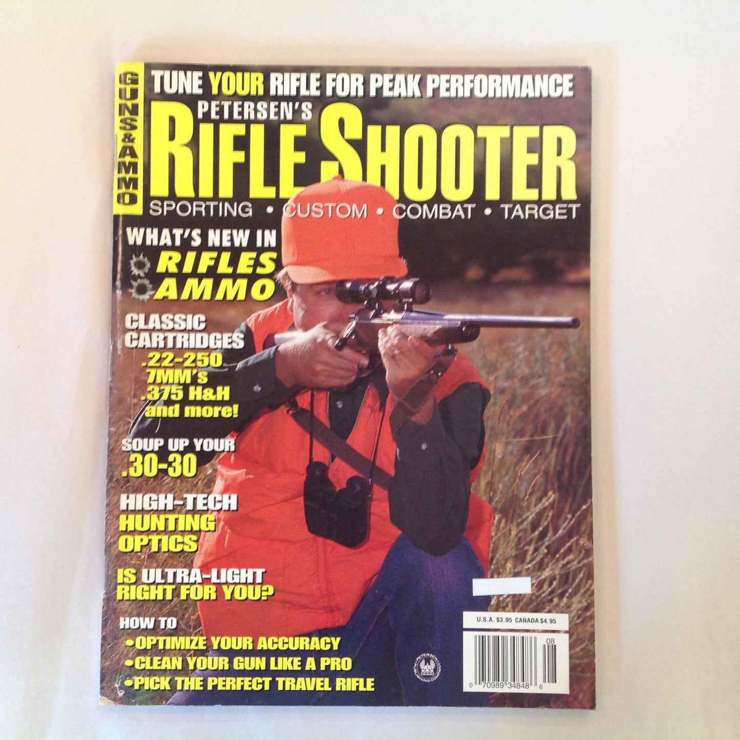 Vintage 1996 Guns & Ammo Petersen's Rifle Shooter Sporting Combat Target