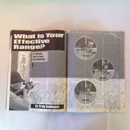 Vintage 1996 Guns & Ammo Petersen's Rifle Shooter Sporting Combat Target