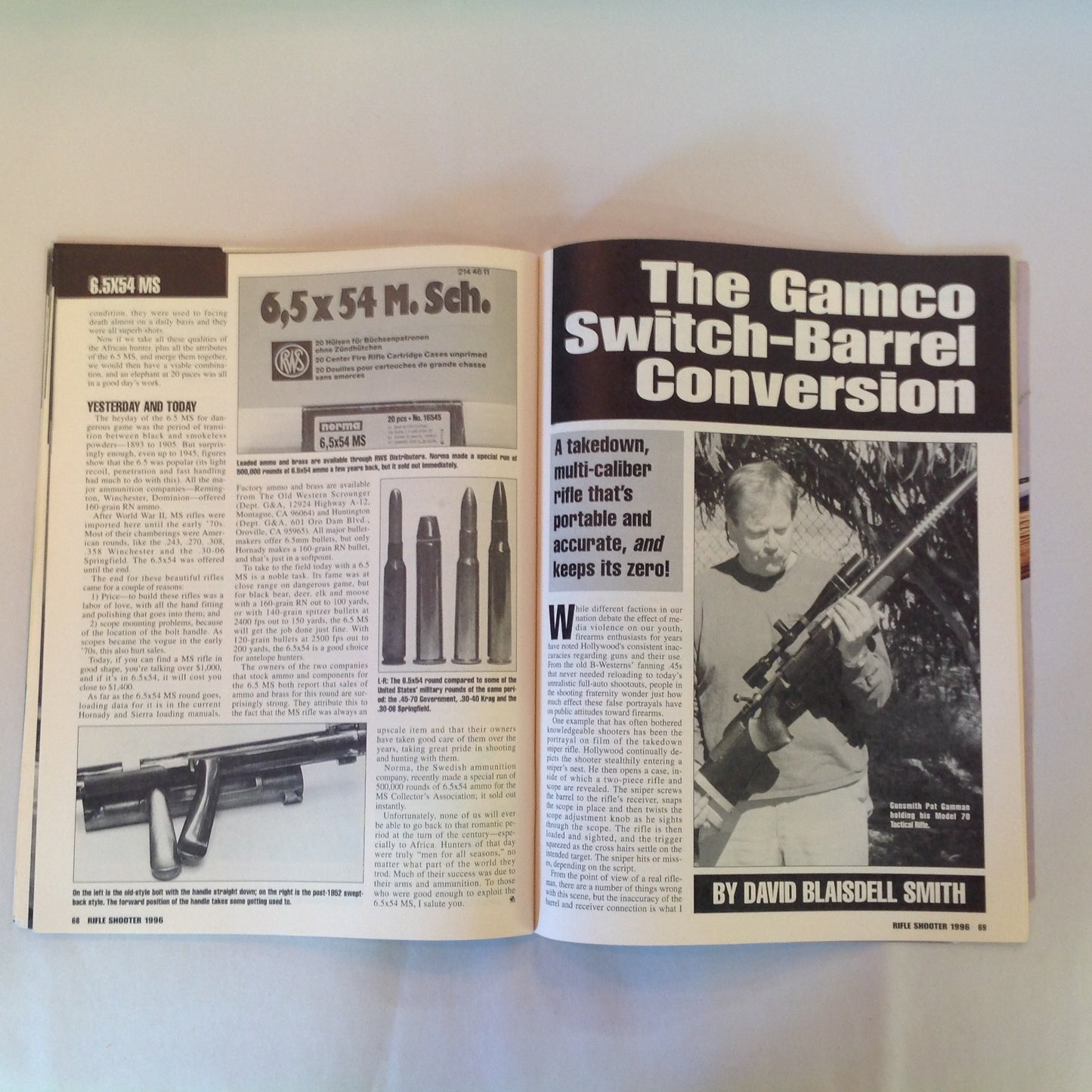 Vintage 1996 Guns & Ammo Petersen's Rifle Shooter Sporting Combat Target