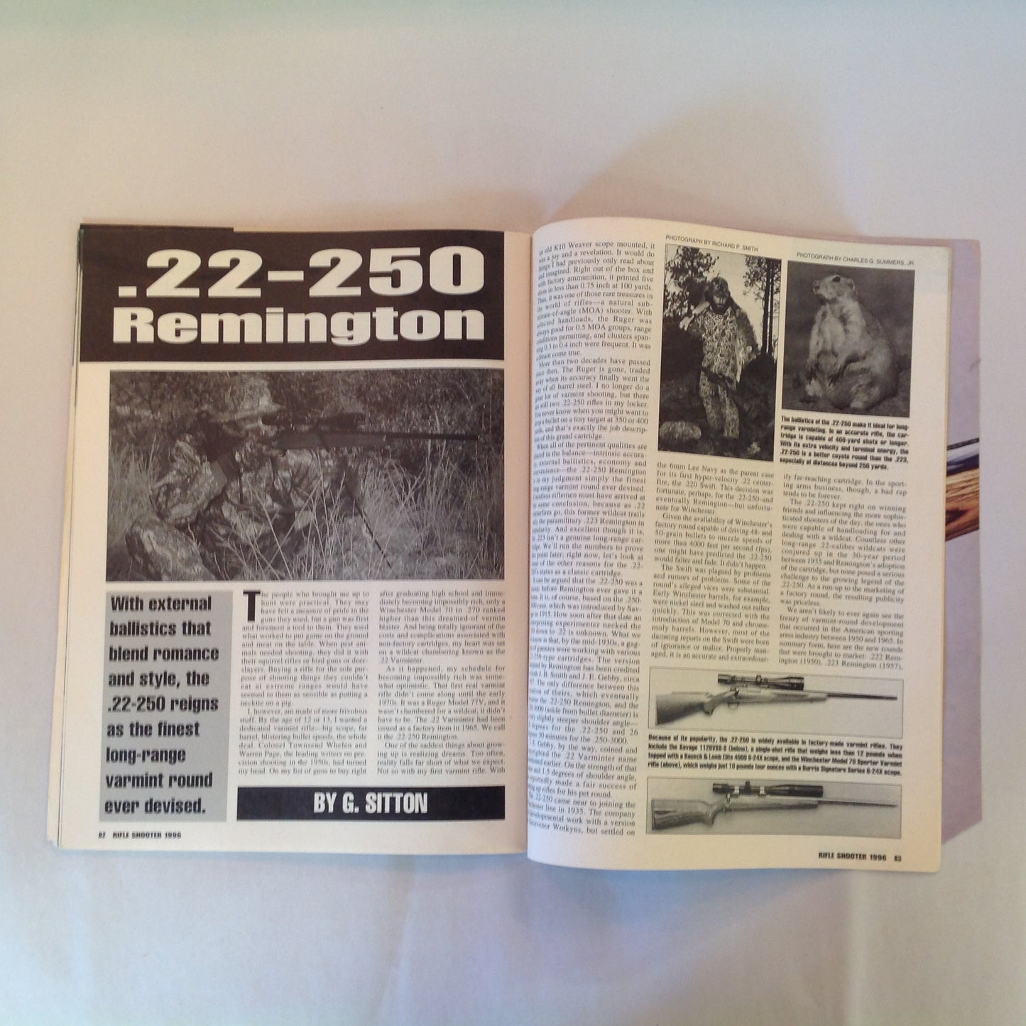 Vintage 1996 Guns & Ammo Petersen's Rifle Shooter Sporting Combat Target