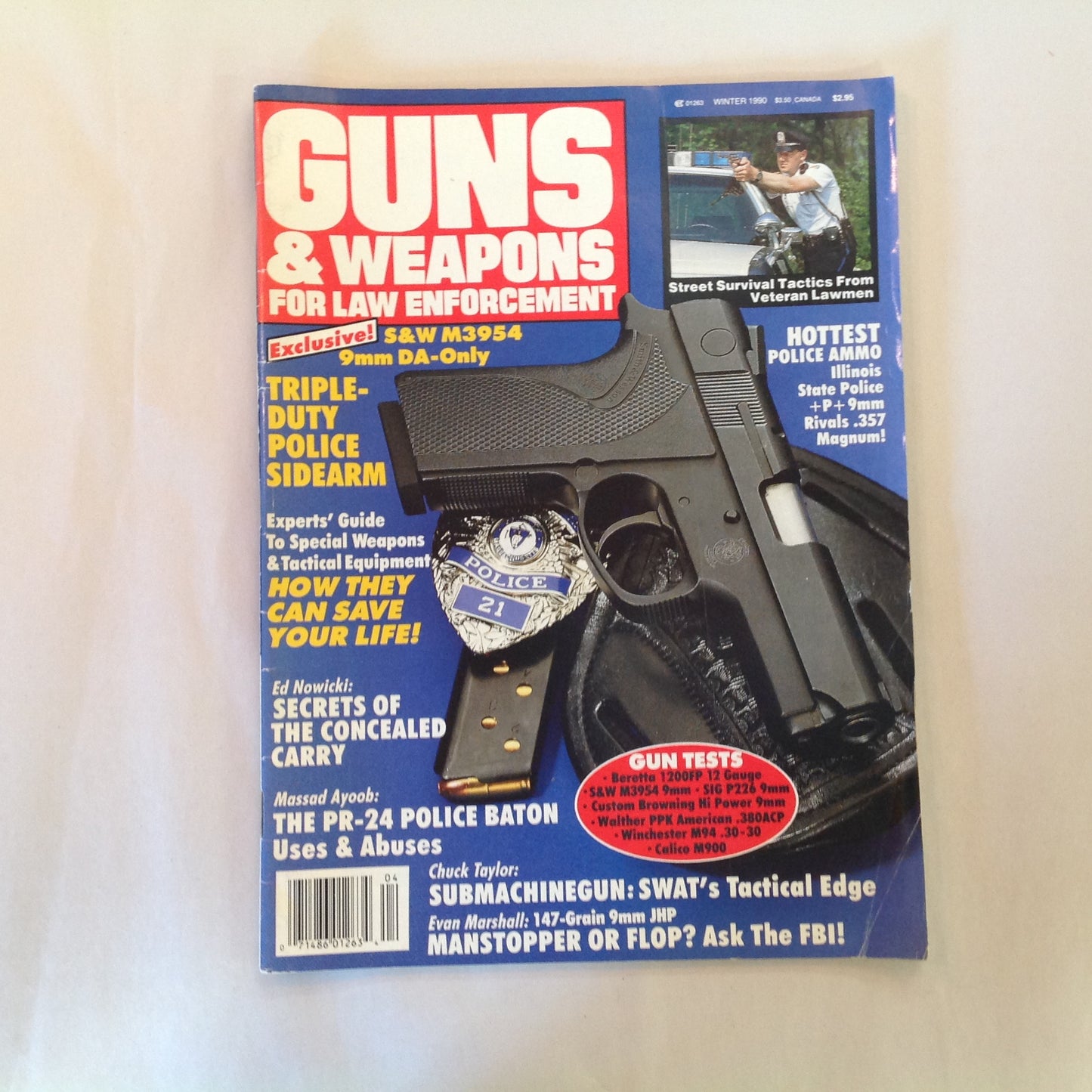 Vintage Winter 1990 Guns & Weapons For Law Enforcement