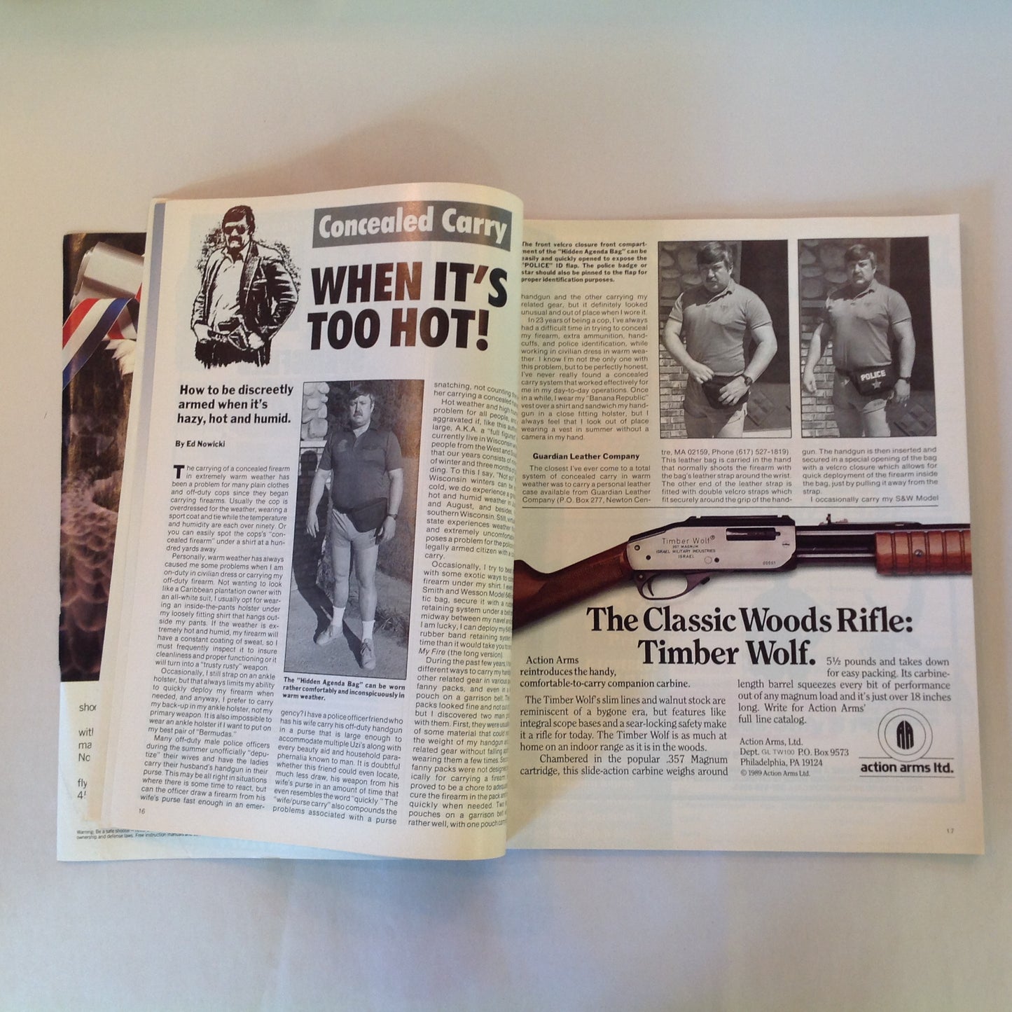 Vintage Winter 1990 Guns & Weapons For Law Enforcement