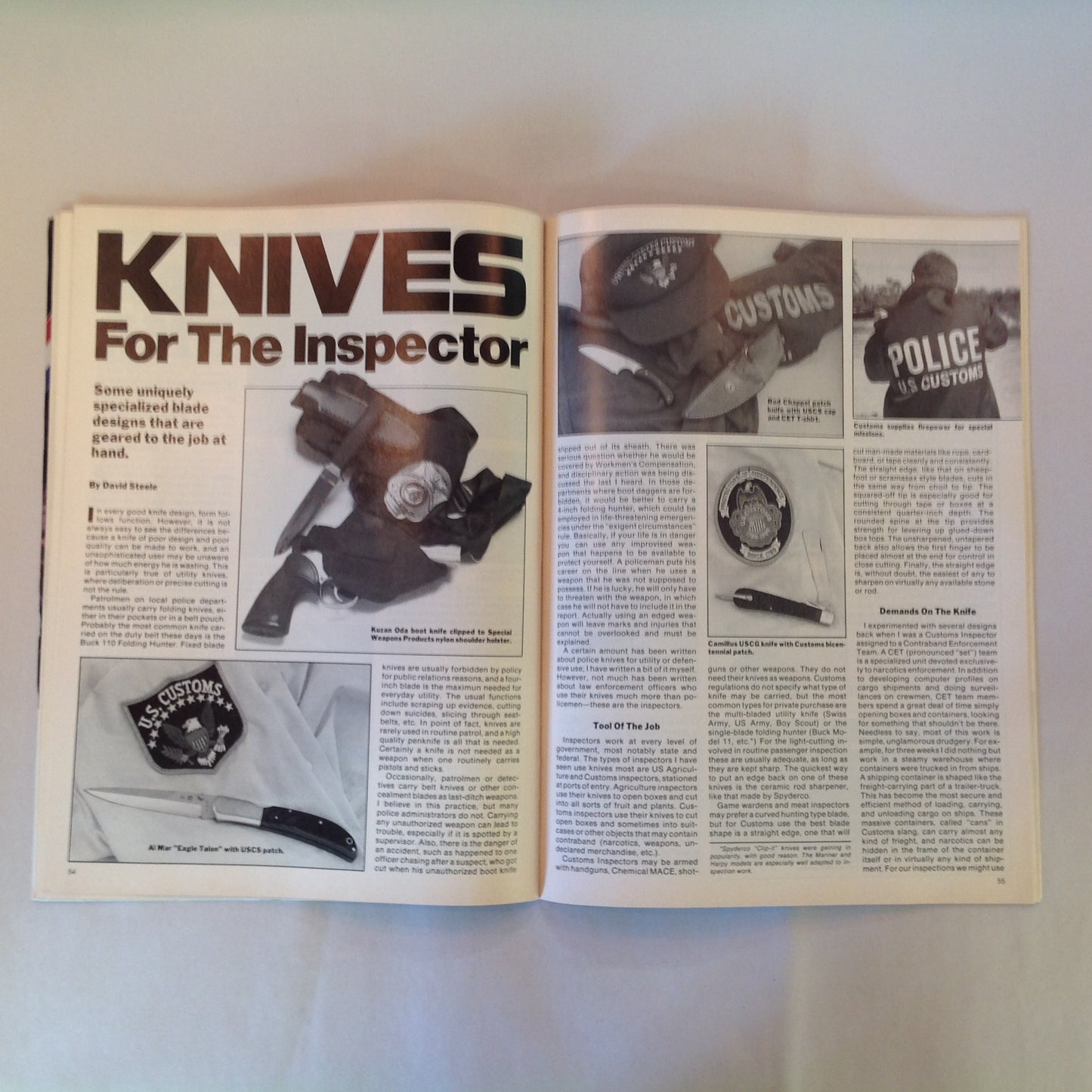 Vintage Winter 1990 Guns & Weapons For Law Enforcement
