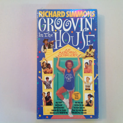 Vintage 1998 NOS VHS Cassette Richard Simmons Groovin' In the House Unopened Sealed