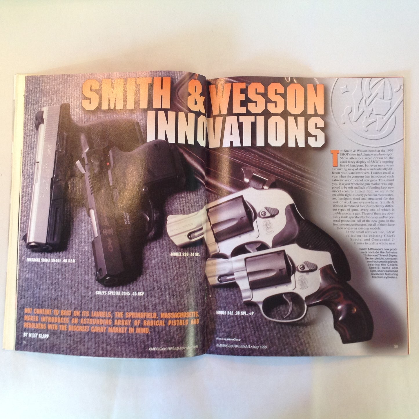 Vintage May 1999 American Rifleman Magazine Hired Guns Vs. Your Guns