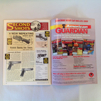 Vintage May 1999 American Rifleman Magazine Hired Guns Vs. Your Guns