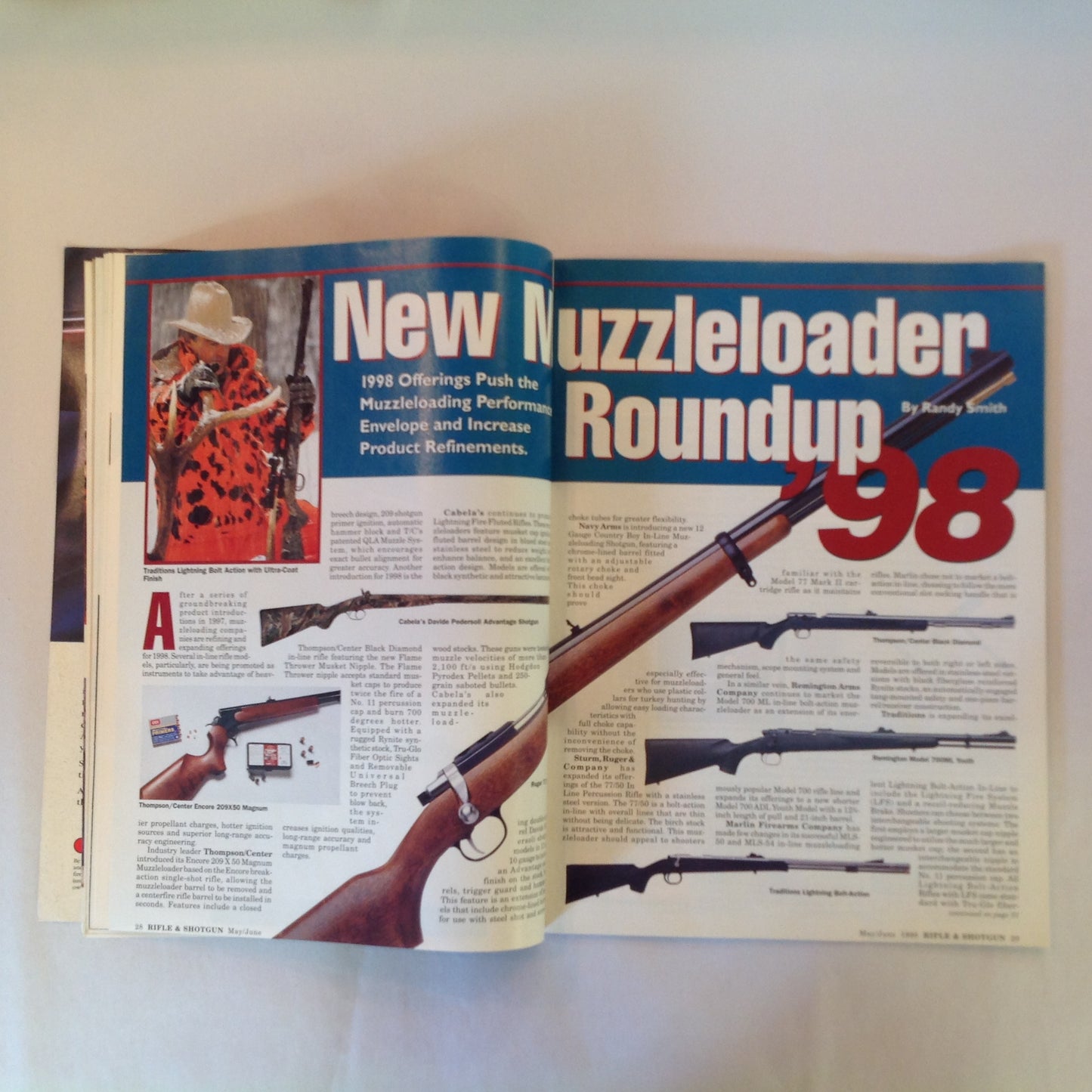 Vintage May/Jun 1998 Rifle & Shotgun Magazine Hottest New Shotguns Great New Optics Muzzleloaders