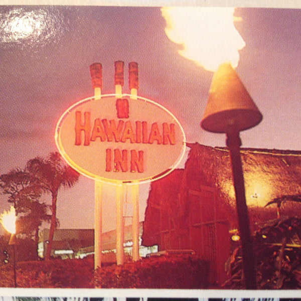 Vintage Souvenir Color Elongated Postcard Hawaiian Inn Boca Raton Florida