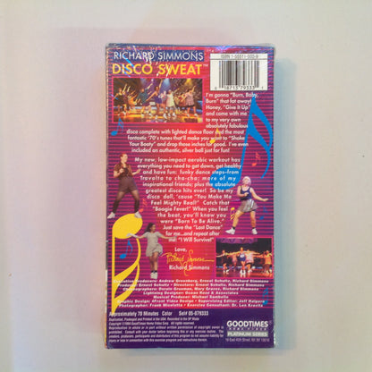 Vintage 1994 NOS VHS Cassette Richard Simmons Disco Sweat Unopened Sealed