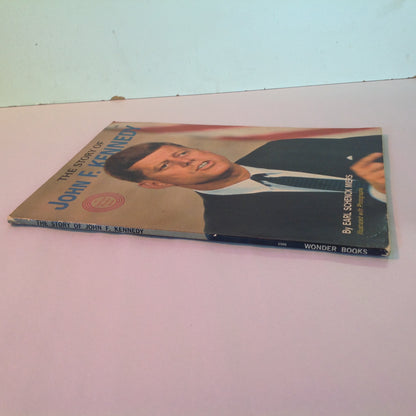 Vintage 1964 Paperback The Story of John F. Kennedy Earl Schenck Miers Wonder Books