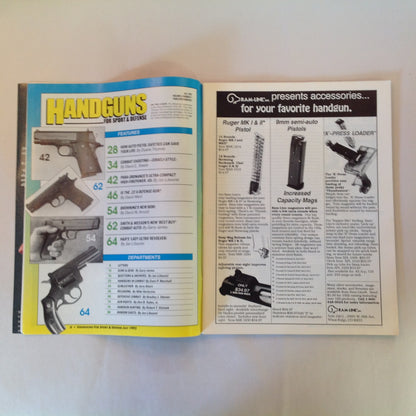 Vintage Jul 1992 Guns & Ammo Handguns For Sport & Defense