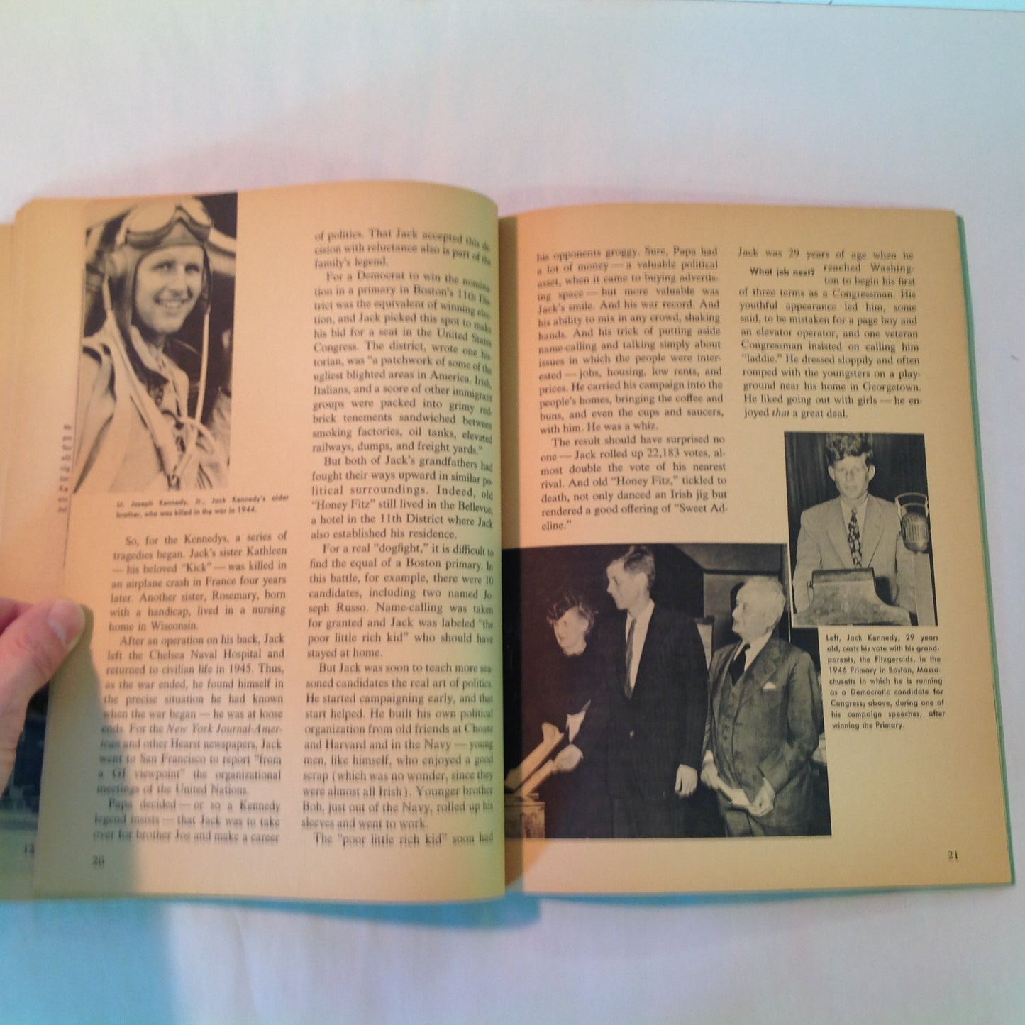 Vintage 1964 Paperback The Story of John F. Kennedy Earl Schenck Miers Wonder Books