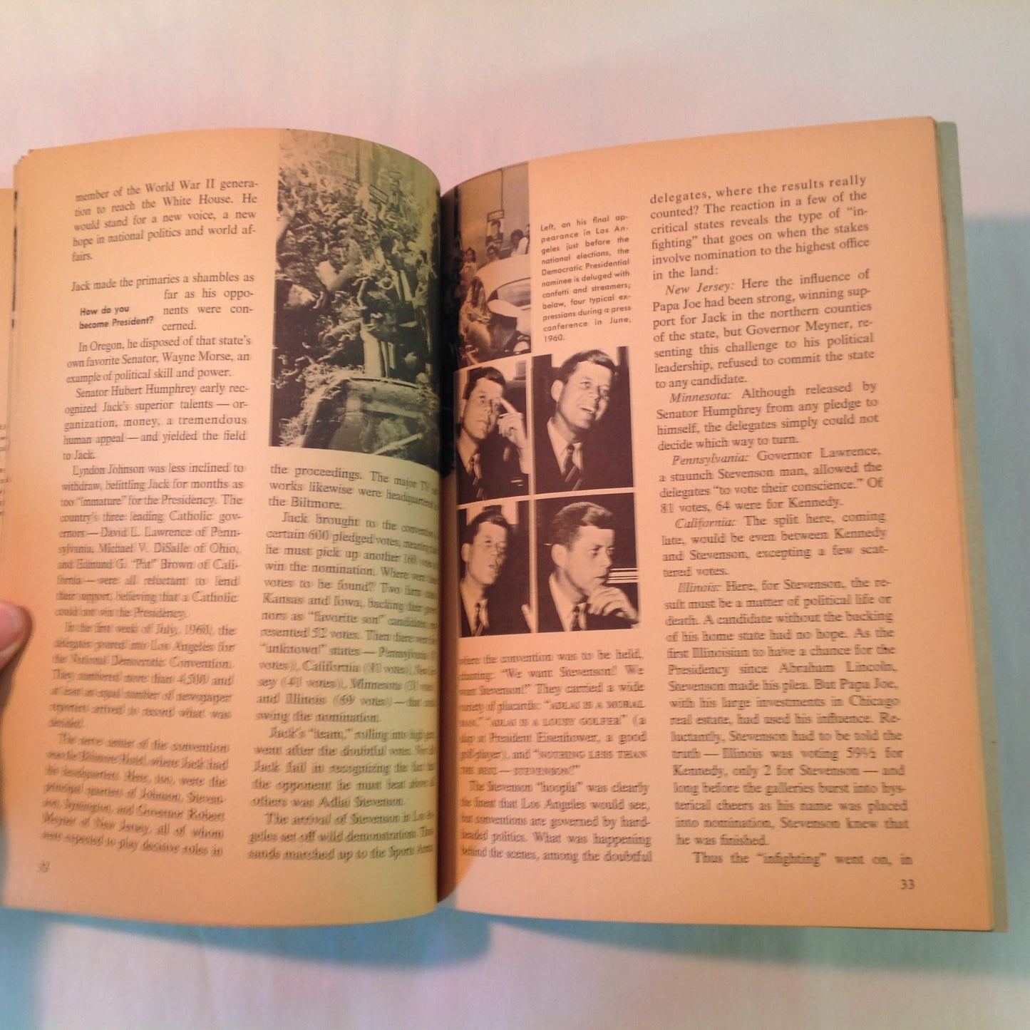Vintage 1964 Paperback The Story of John F. Kennedy Earl Schenck Miers Wonder Books