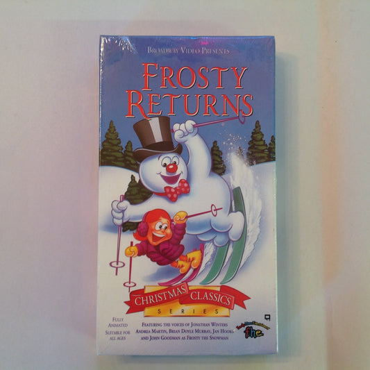 Vintage Sealed NOS 1993 VHS Cassette Frosty Returns Christmas Classic Series John Goodman Broadway Video