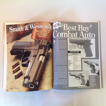 Vintage Jul 1992 Guns & Ammo Handguns For Sport & Defense