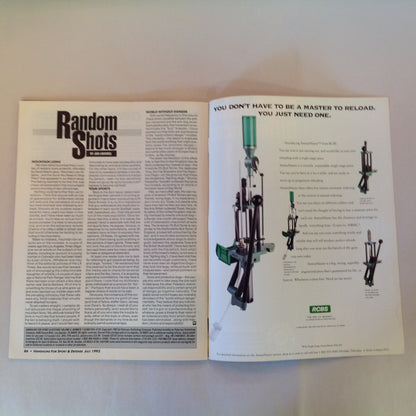 Vintage Jul 1992 Guns & Ammo Handguns For Sport & Defense