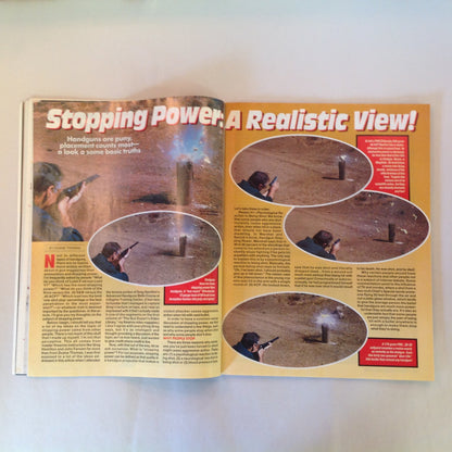 Vintage Jan 1995 Handguns Magazine Combat Handguns Wounded Shooter Drills