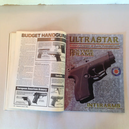 Vintage Jan 1995 Handguns Magazine Combat Handguns Wounded Shooter Drills