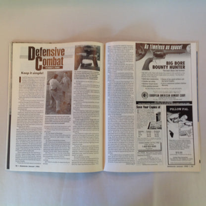 Vintage Jan 1995 Handguns Magazine Combat Handguns Wounded Shooter Drills