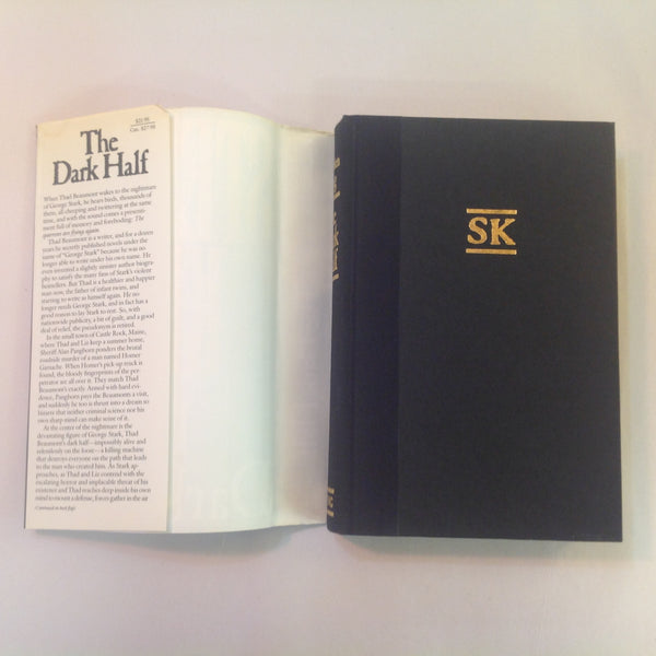 Vintage 1989 HCDJ The Dark Half Stephen King First Printing