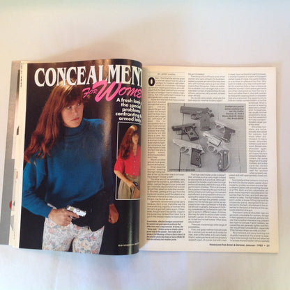 Vintage Jan 1992 Handguns for Sport & Defense Best All-Around Handgun WWI Colt Double Eagles